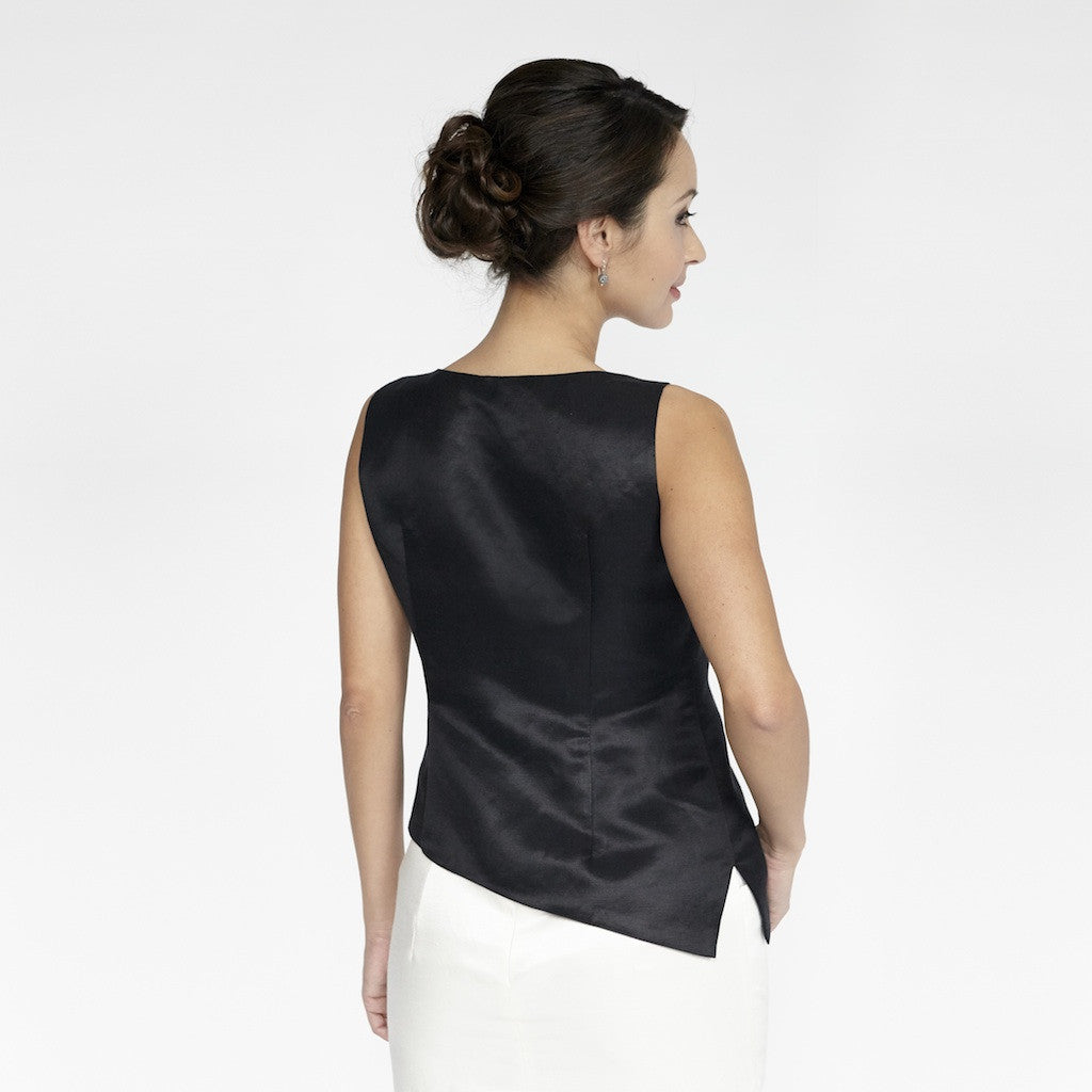 Wallis Evera's Cassidy Tank Top - Hemp Silk Cotton (Back View)